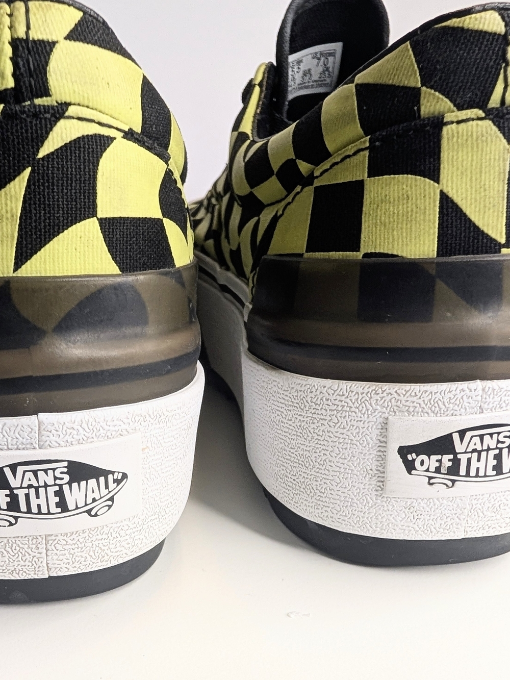 Vans Era Stacked Warp Check Glow in the Dark Woman's Size 7 - Picture 6 of 7